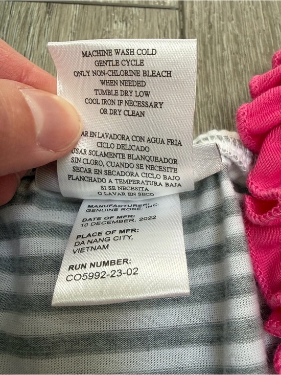 JONA MICHELLE SLEEVELESS DRESS STRIPE TOP MULTI COLORED TIERS PINK BLUE GREY 7 - Picture 6 of 7